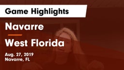 Navarre  vs West Florida  Game Highlights - Aug. 27, 2019