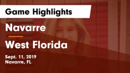 Navarre  vs West Florida  Game Highlights - Sept. 11, 2019
