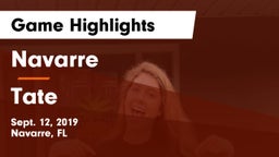 Navarre  vs Tate  Game Highlights - Sept. 12, 2019