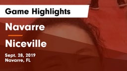Navarre  vs Niceville  Game Highlights - Sept. 28, 2019