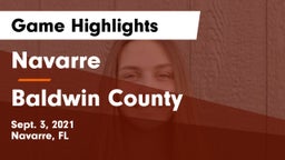 Navarre  vs Baldwin County  Game Highlights - Sept. 3, 2021