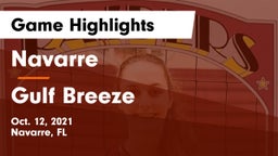 Navarre  vs Gulf Breeze  Game Highlights - Oct. 12, 2021
