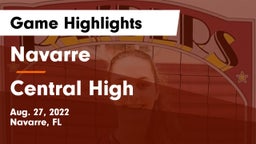 Navarre  vs Central High Game Highlights - Aug. 27, 2022