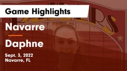Navarre  vs Daphne  Game Highlights - Sept. 3, 2022