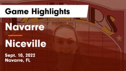 Navarre  vs Niceville  Game Highlights - Sept. 10, 2022