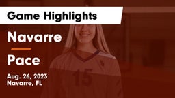 Navarre  vs Pace  Game Highlights - Aug. 26, 2023