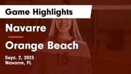 Navarre  vs Orange Beach  Game Highlights - Sept. 2, 2023