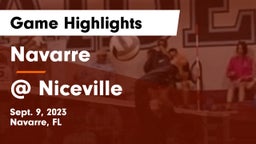 Navarre  vs @ Niceville Game Highlights - Sept. 9, 2023