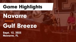 Navarre  vs Gulf Breeze  Game Highlights - Sept. 12, 2023