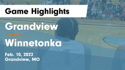 Grandview  vs Winnetonka  Game Highlights - Feb. 10, 2022