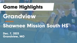 Grandview  vs Shawnee Mission South HS Game Highlights - Dec. 7, 2023