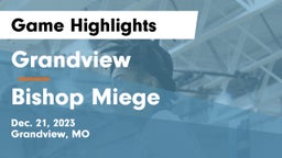 Grandview  vs Bishop Miege  Game Highlights - Dec. 21, 2023