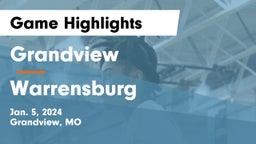 Grandview  vs Warrensburg  Game Highlights - Jan. 5, 2024