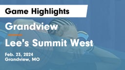 Grandview  vs Lee's Summit West  Game Highlights - Feb. 23, 2024