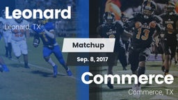 Matchup: Leonard vs. Commerce  2017