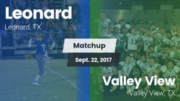 Matchup: Leonard vs. Valley View  2017