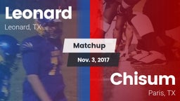 Matchup: Leonard vs. Chisum 2017