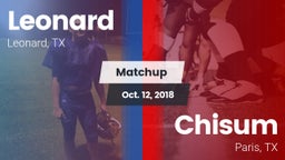 Matchup: Leonard vs. Chisum 2018