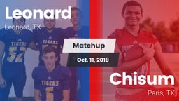 Matchup: Leonard vs. Chisum 2019