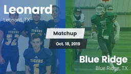 Matchup: Leonard vs. Blue Ridge  2019