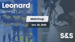 Matchup: Leonard vs. S&S 2020