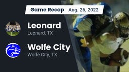 Recap: Leonard  vs. Wolfe City  2022
