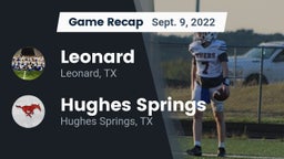 Recap: Leonard  vs. Hughes Springs  2022
