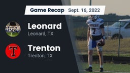 Recap: Leonard  vs. Trenton  2022