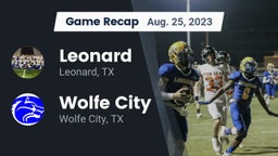 Recap: Leonard  vs. Wolfe City  2023