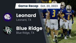 Recap: Leonard  vs. Blue Ridge  2023