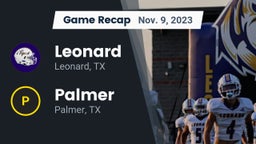 Recap: Leonard  vs. Palmer  2023