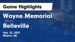 Wayne Memorial  vs Belleville  Game Highlights - Feb. 22, 2022