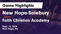 New Hope-Solebury  vs Faith Christian Academy Game Highlights - Sept. 12, 2019