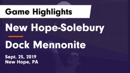 New Hope-Solebury  vs Dock Mennonite  Game Highlights - Sept. 25, 2019