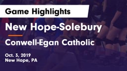 New Hope-Solebury  vs Conwell-Egan Catholic Game Highlights - Oct. 3, 2019