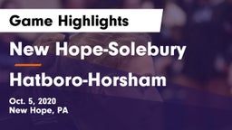 New Hope-Solebury  vs Hatboro-Horsham  Game Highlights - Oct. 5, 2020