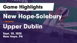 New Hope-Solebury  vs Upper Dublin  Game Highlights - Sept. 30, 2020