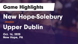 New Hope-Solebury  vs Upper Dublin  Game Highlights - Oct. 16, 2020