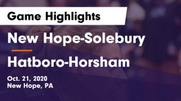 New Hope-Solebury  vs Hatboro-Horsham  Game Highlights - Oct. 21, 2020
