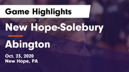 New Hope-Solebury  vs Abington  Game Highlights - Oct. 23, 2020