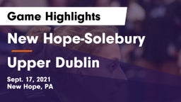 New Hope-Solebury  vs Upper Dublin  Game Highlights - Sept. 17, 2021