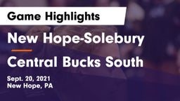 New Hope-Solebury  vs Central Bucks South  Game Highlights - Sept. 20, 2021