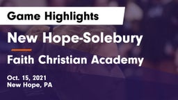 New Hope-Solebury  vs Faith Christian Academy Game Highlights - Oct. 15, 2021