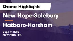 New Hope-Solebury  vs Hatboro-Horsham  Game Highlights - Sept. 8, 2022