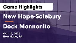 New Hope-Solebury  vs Dock Mennonite  Game Highlights - Oct. 13, 2022