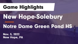 New Hope-Solebury  vs Notre Dame Green Pond HS Game Highlights - Nov. 5, 2022