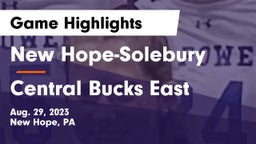 New Hope-Solebury  vs Central Bucks East  Game Highlights - Aug. 29, 2023