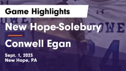 New Hope-Solebury  vs Conwell Egan  Game Highlights - Sept. 1, 2023