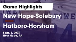New Hope-Solebury  vs Hatboro-Horsham  Game Highlights - Sept. 5, 2023