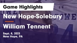 New Hope-Solebury  vs William Tennent  Game Highlights - Sept. 8, 2023